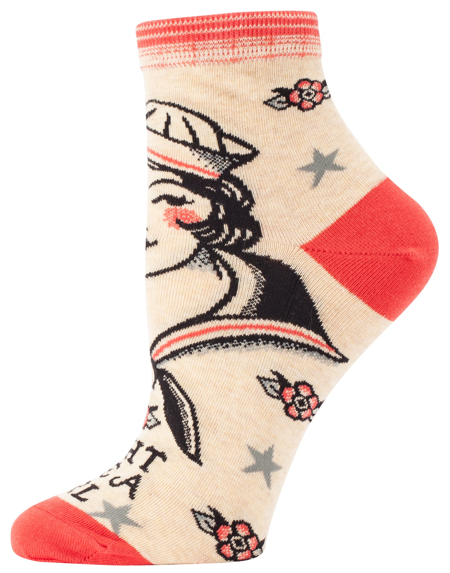SW632 Fight Like A Girl Ankle Socks