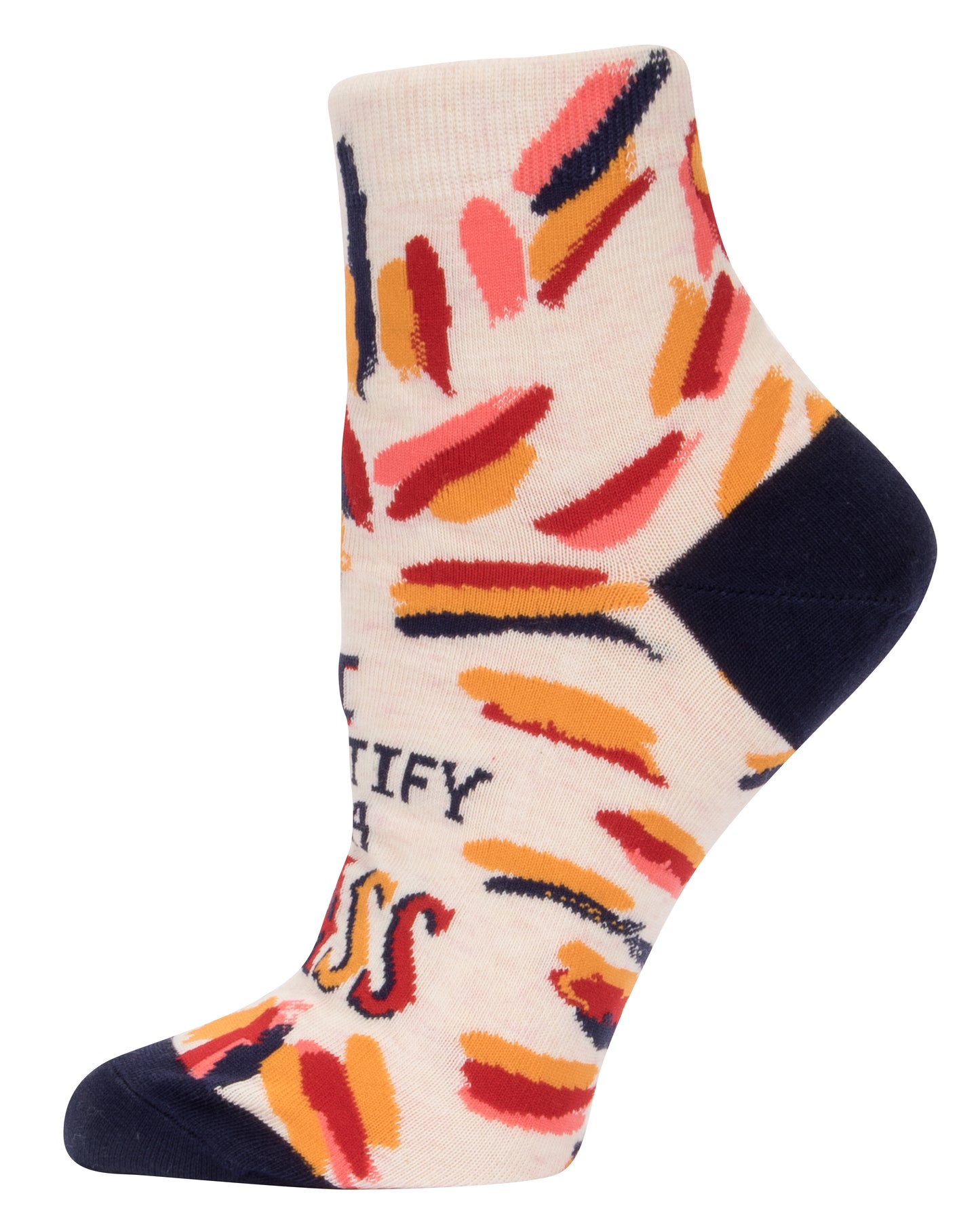 SW645 I Identify As A Badass Ankle Socks