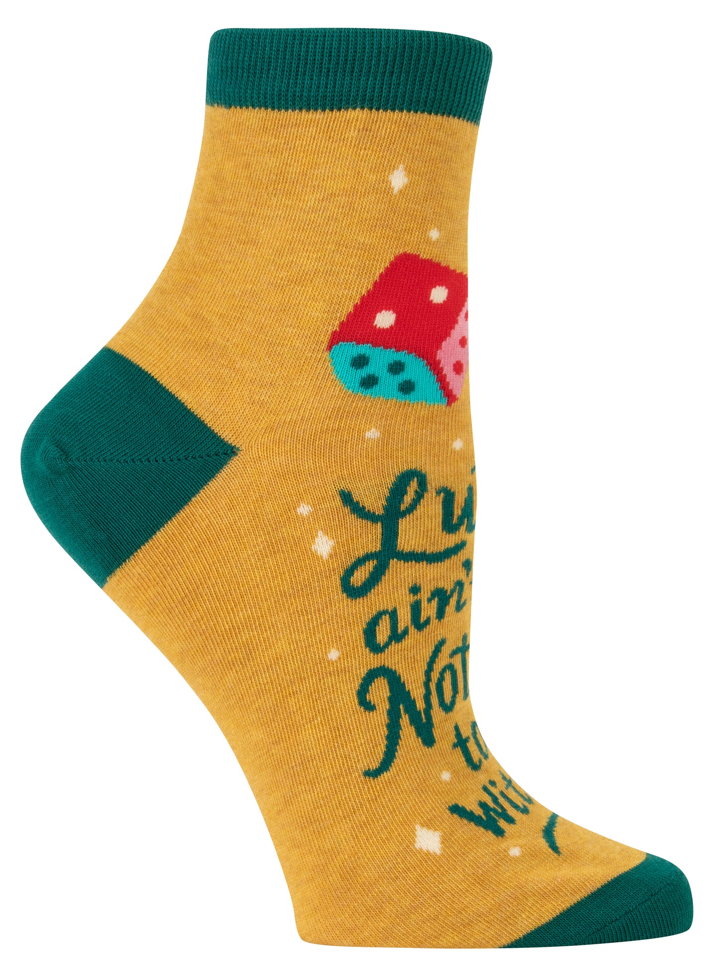 SW672 Luck Ain't Nothin' Ankle Socks