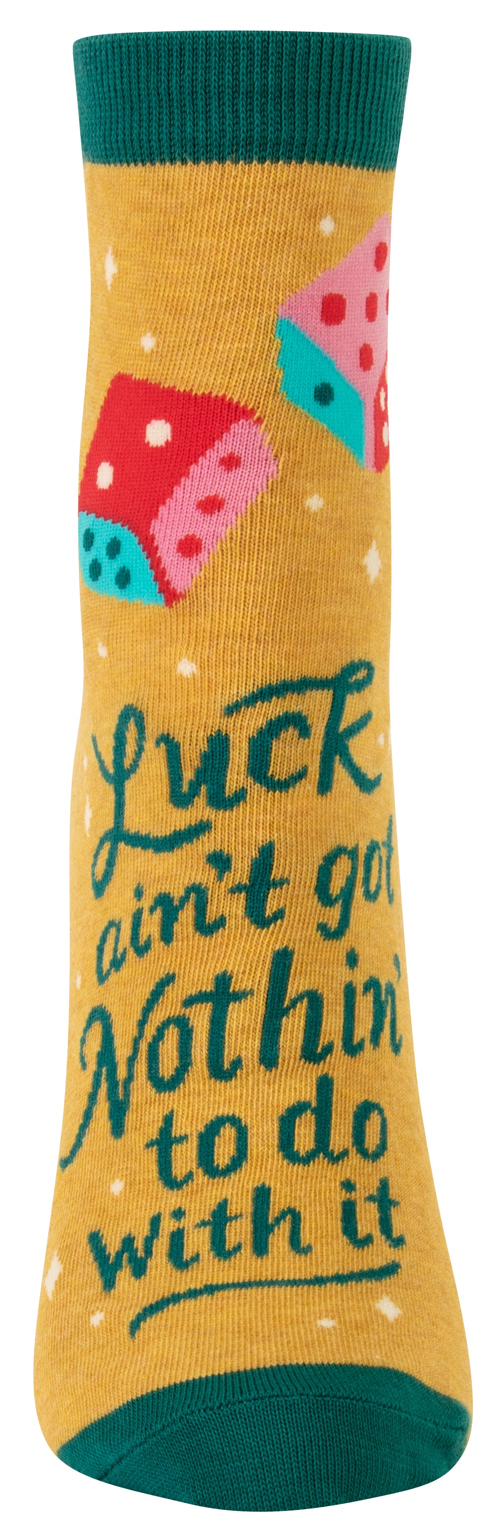 SW672 Luck Ain't Nothin' Ankle Socks