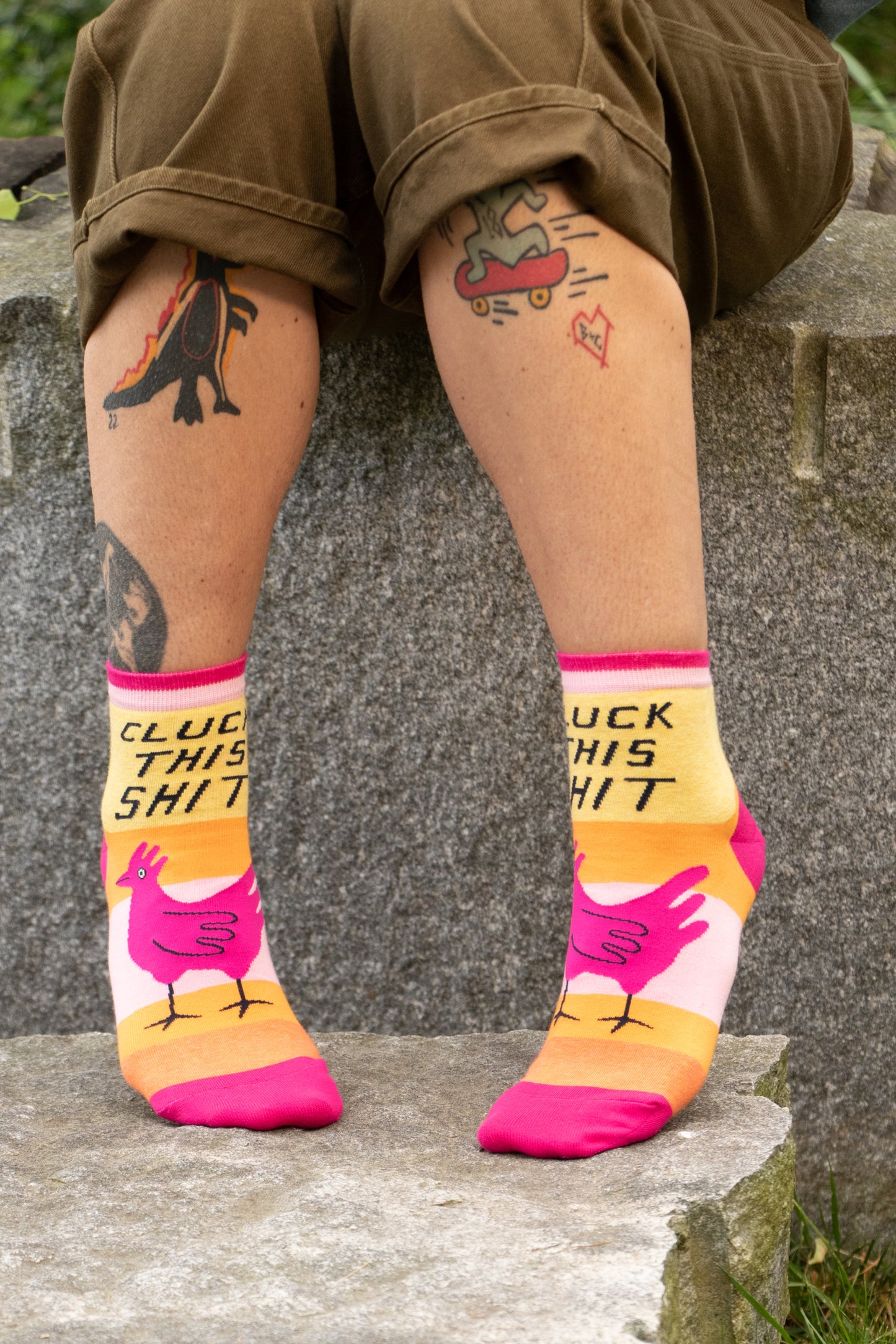 SW673 Cluck This Shit Ankle Socks