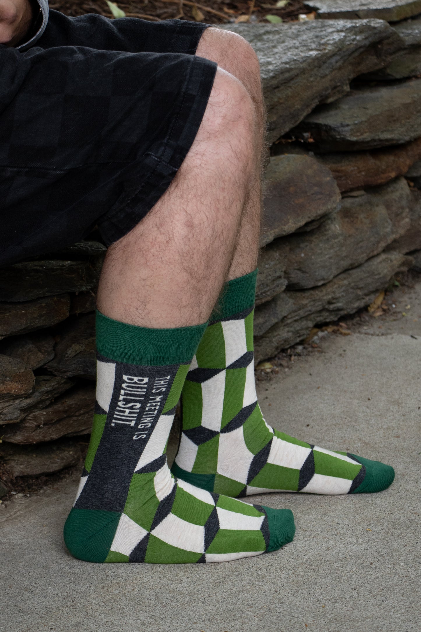 SW828 This Meeting is Bullshit Men's Socks