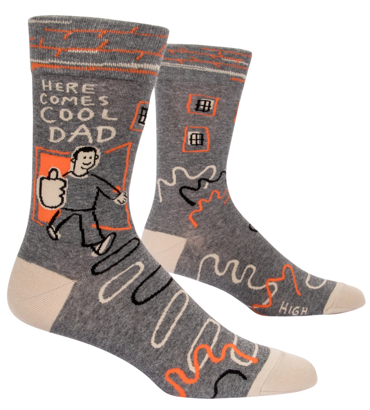 SW857 Here Comes Cool Dad Men's Socks