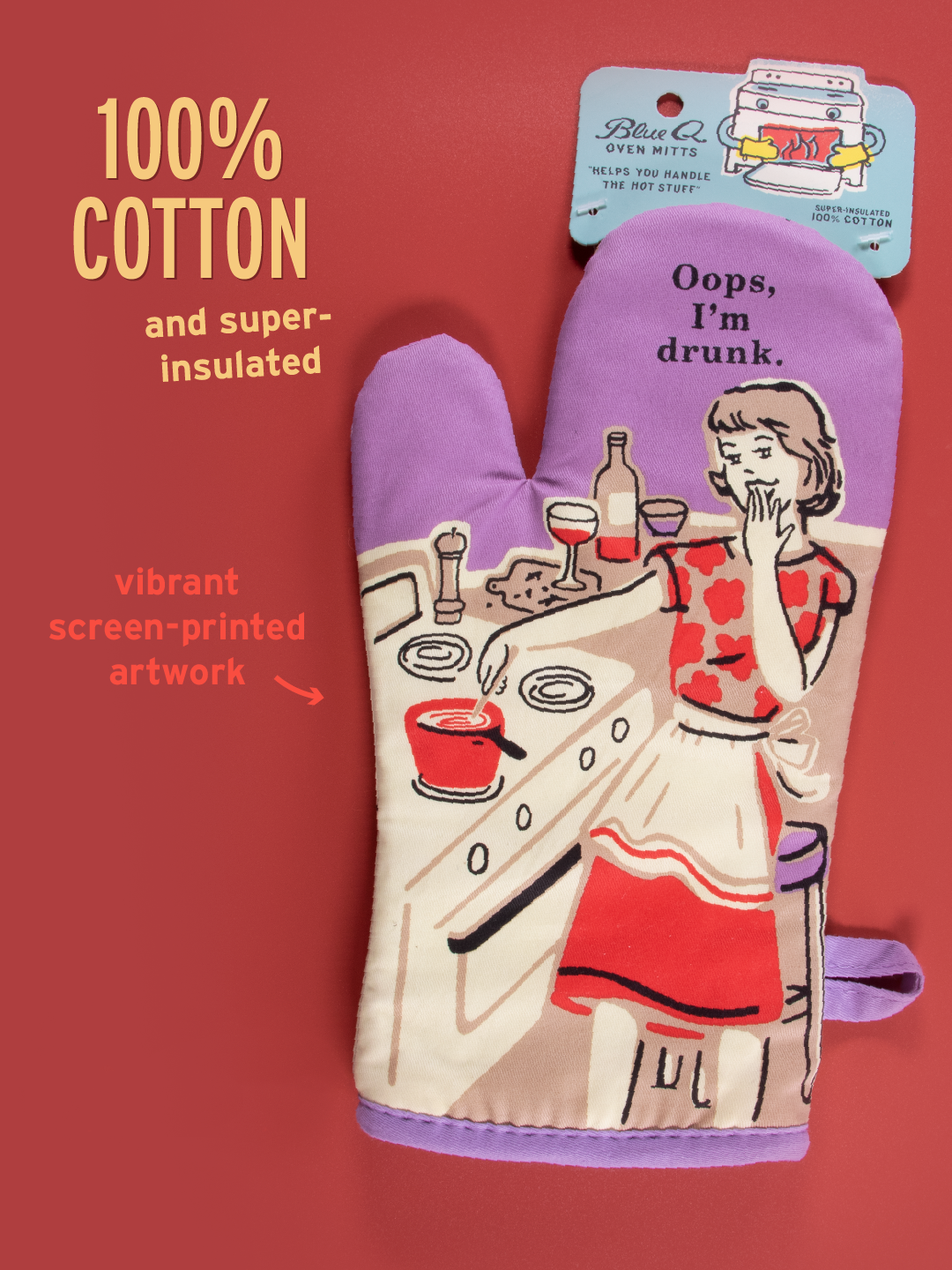 WW120 Oops, I'm Drunk Oven Mitt