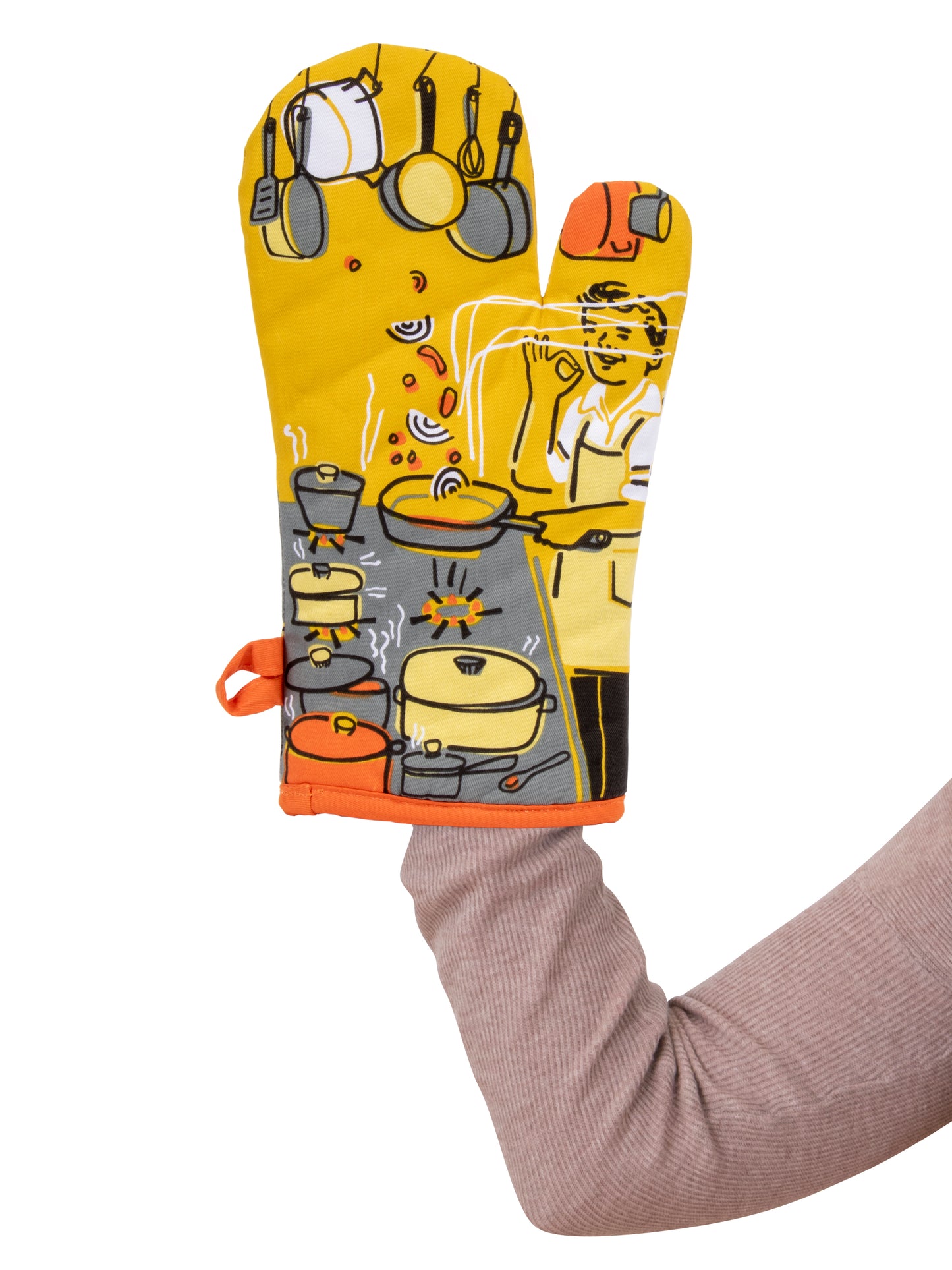 WW128 Man With A Pan Oven Mitt