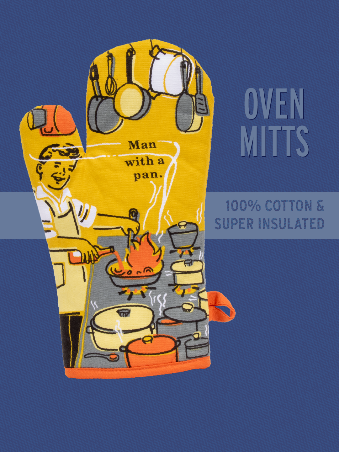 WW128 Man With A Pan Oven Mitt