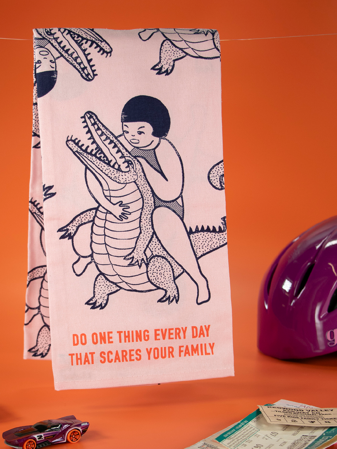 WW305 Scares Your Family Dish Towel