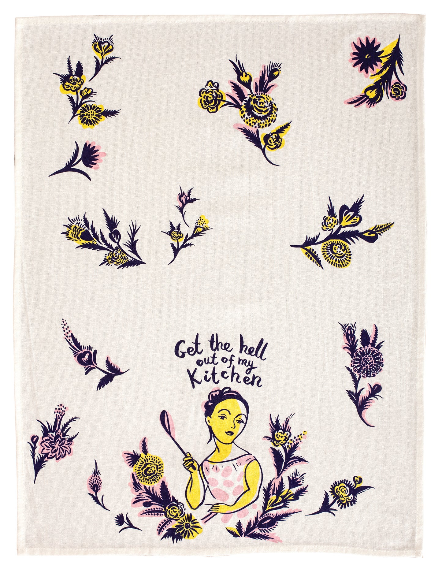WW309 Get The Hell Out Dish Towel