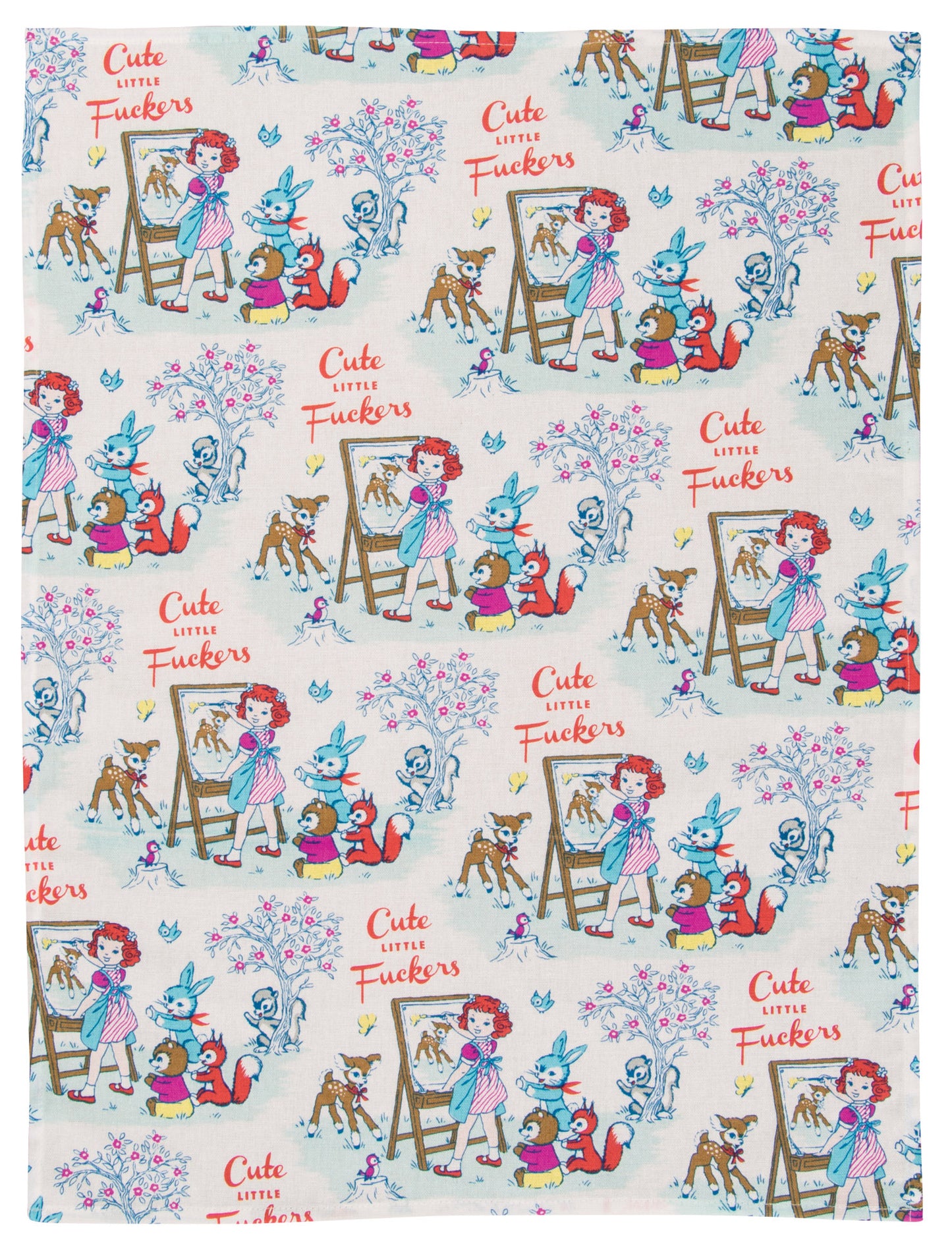 WW322 Cute Little Fuckers Dish Towel