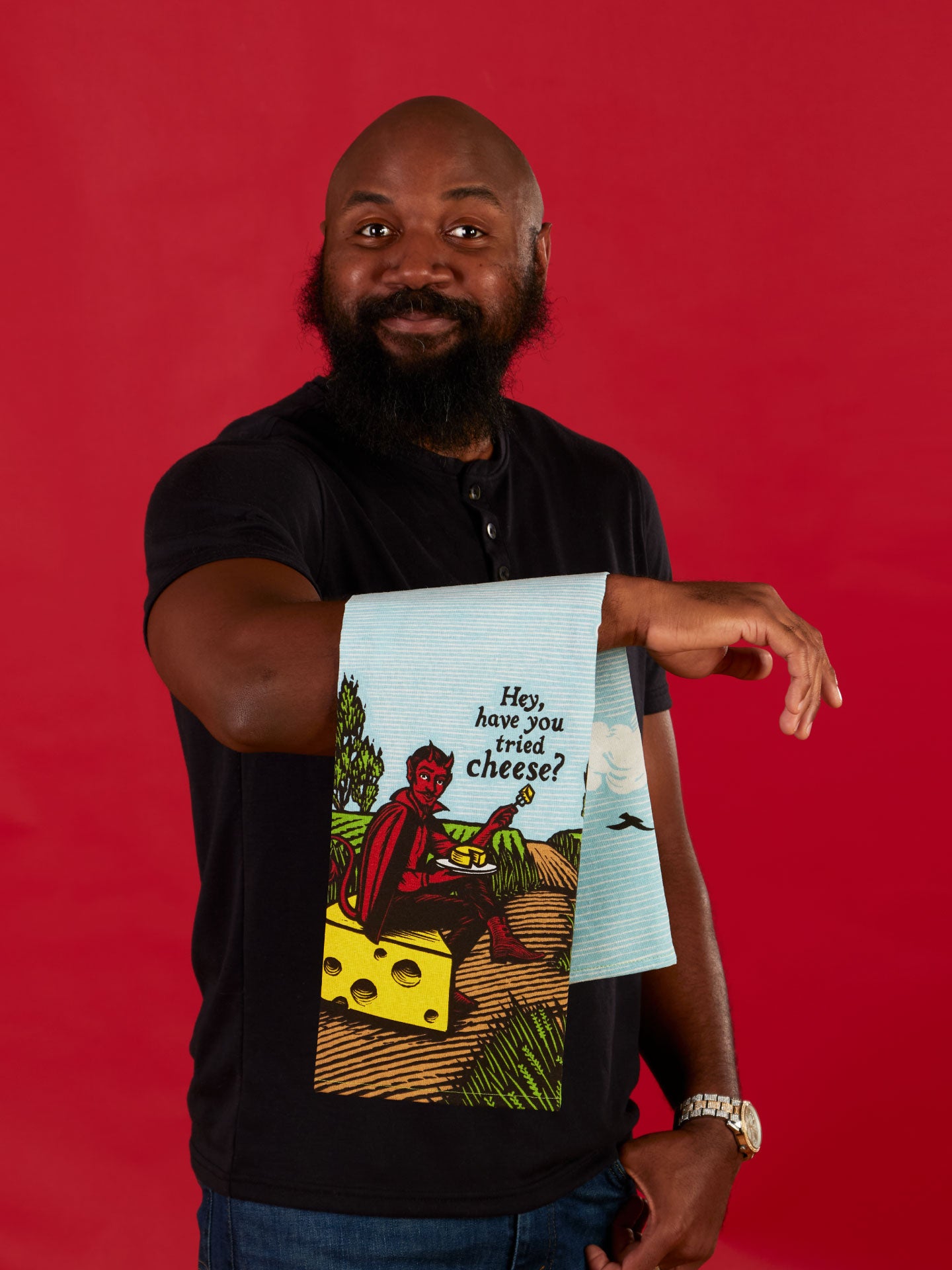 WW335 Have You Tried Cheese? Dish Towel