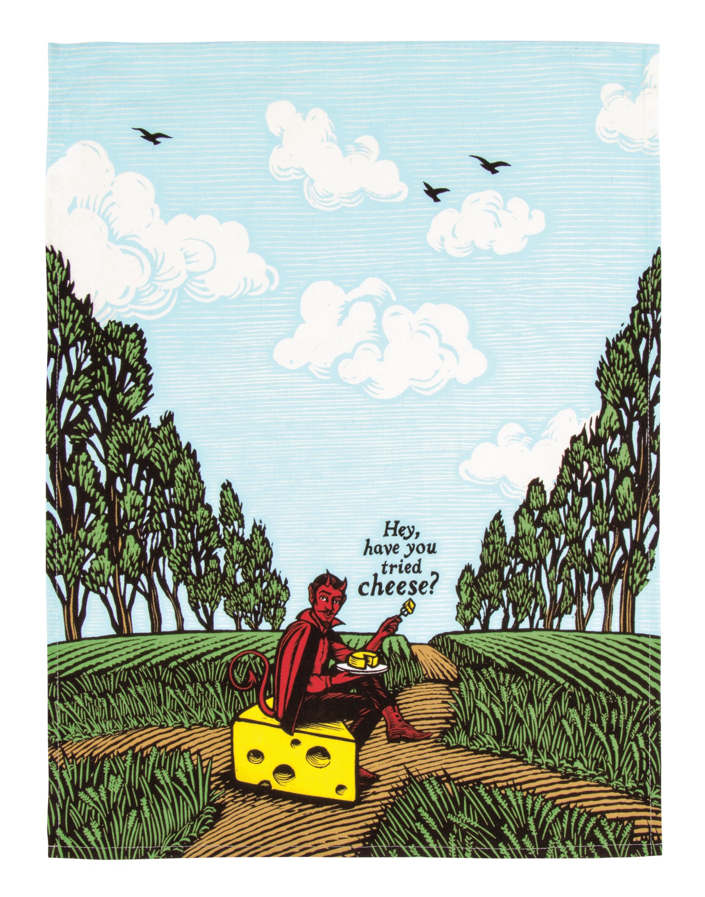 WW335 Have You Tried Cheese? Dish Towel