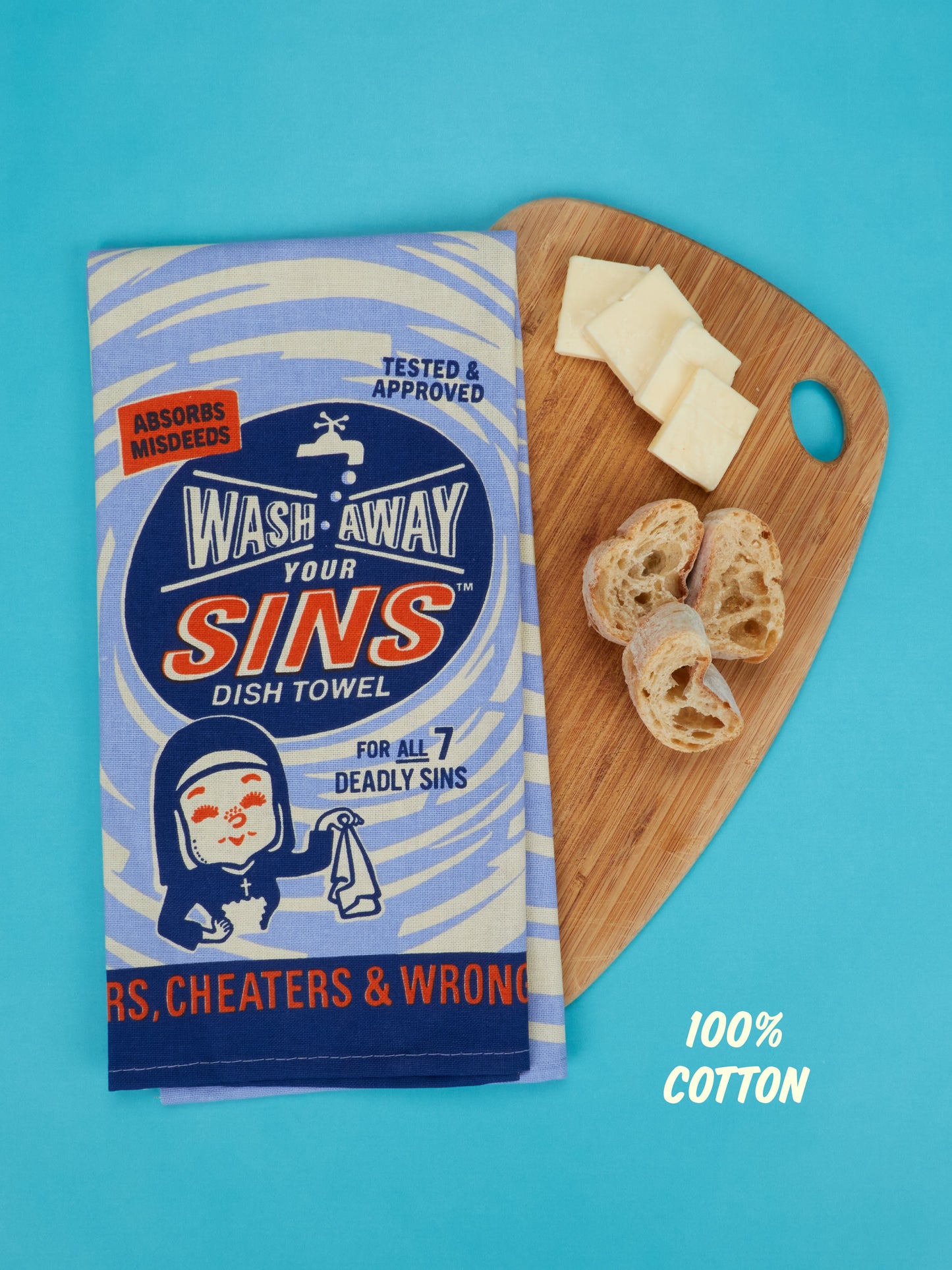 Wash Away Your Sins Dish Towel by Blue Q – image 4
