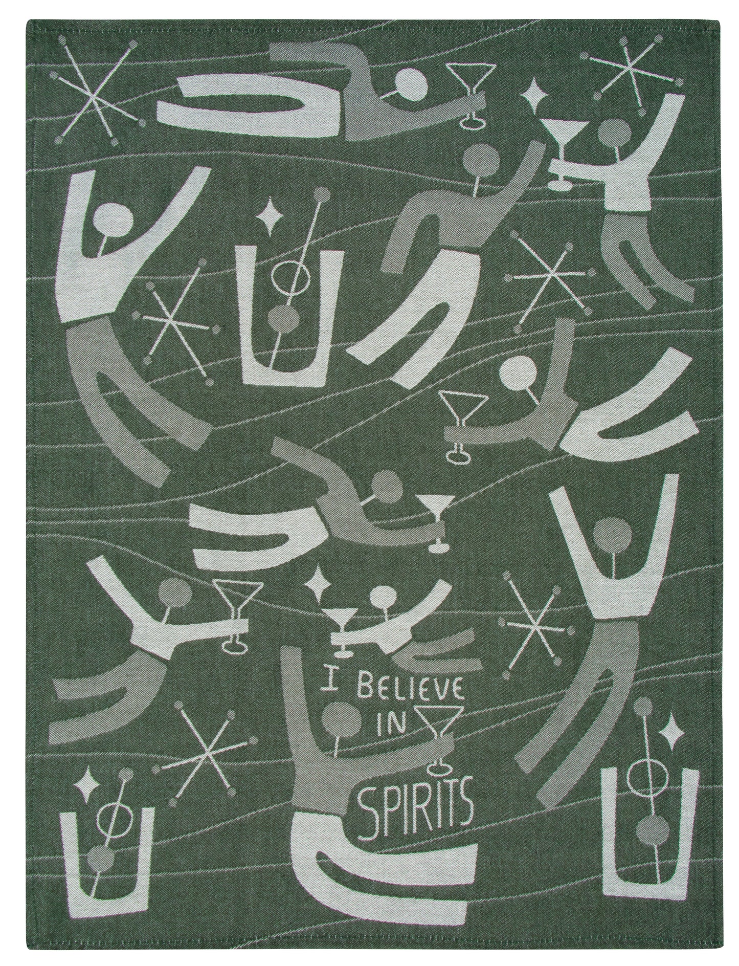 WW626 I Believe in Spirits Dish Towel
