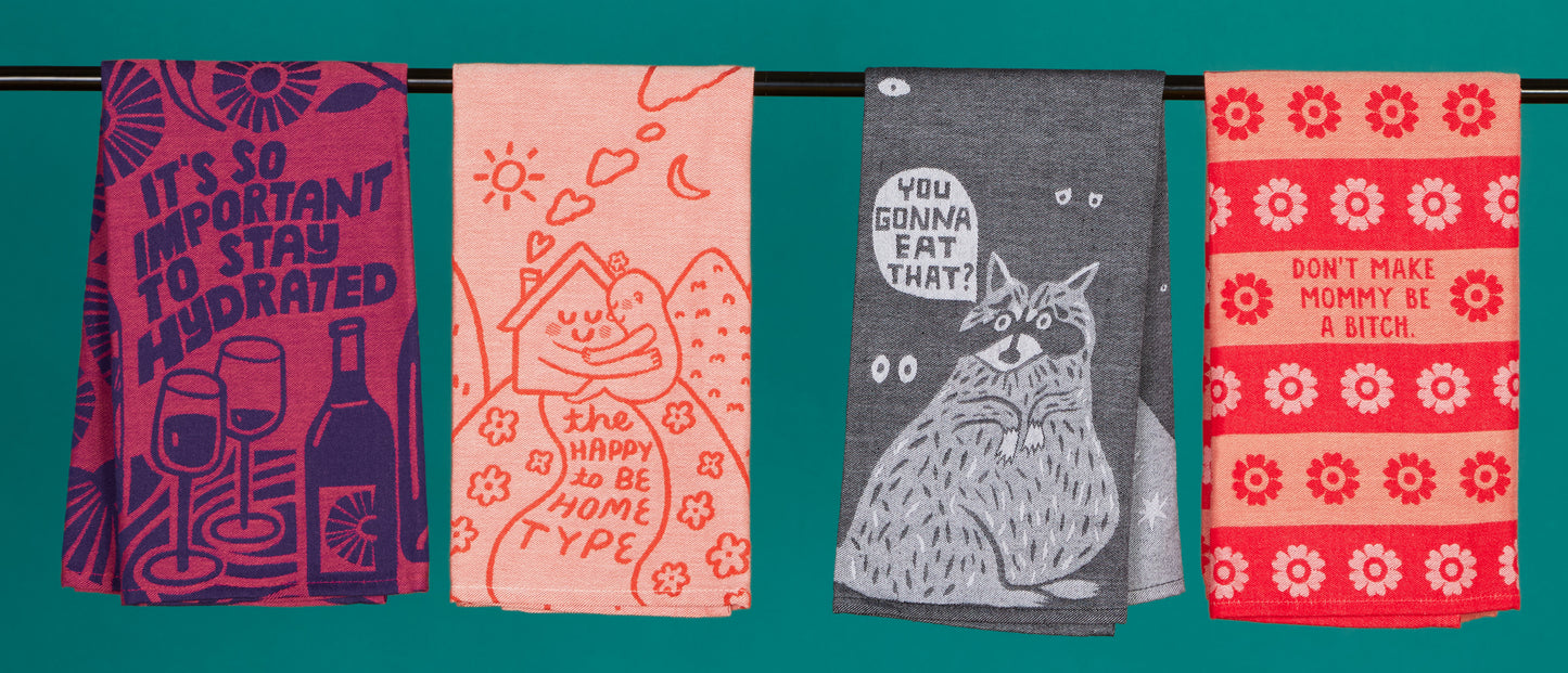 WW638 Happy To Be Home Dish Towel