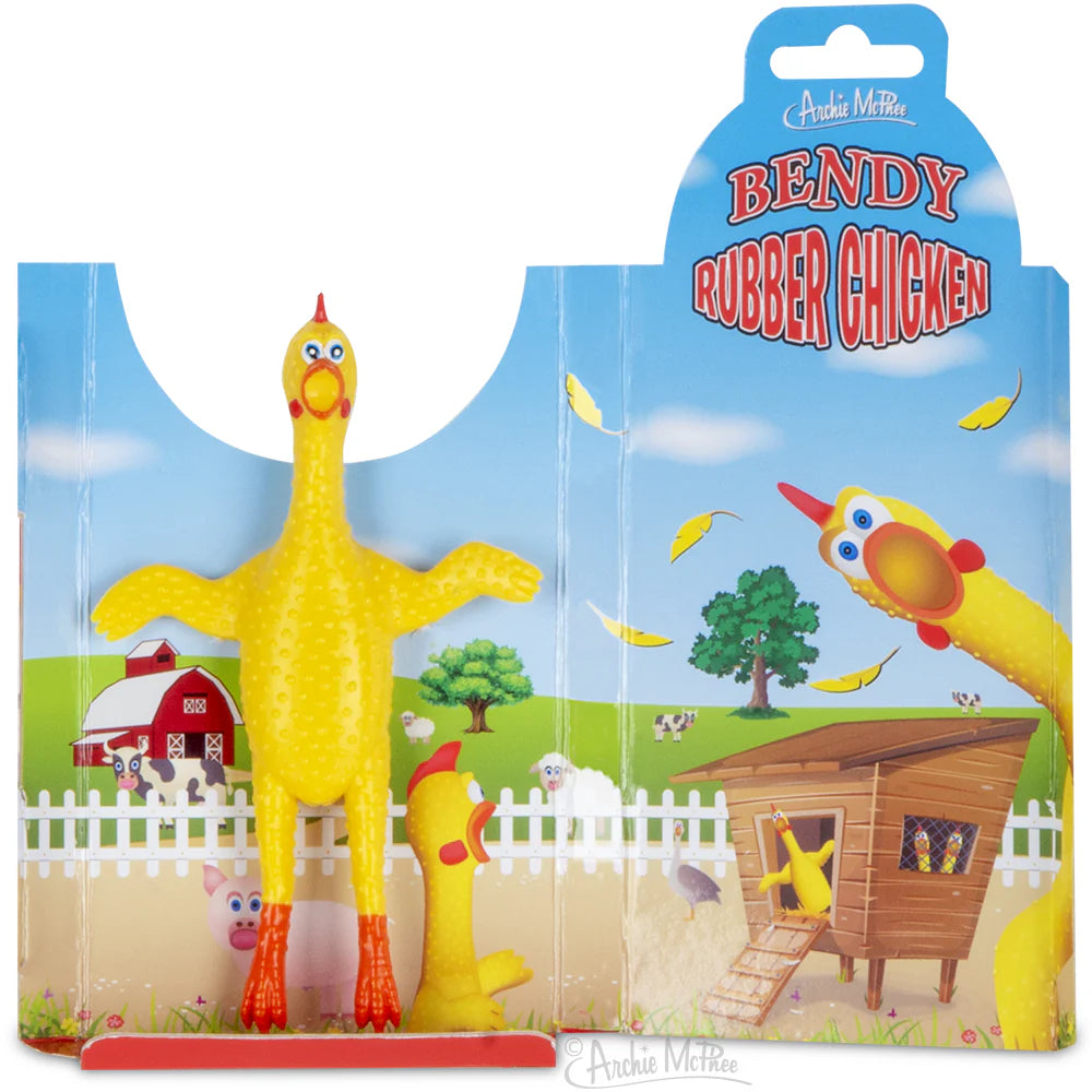12866 Bendy Rubber Chicken