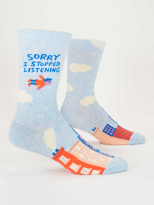 SW1024 Sorry I Stopped Listening Men's Socks