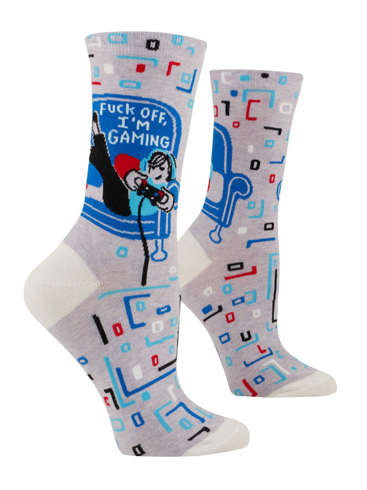 SW567 Fuck Off, I'm Gaming Crew Socks