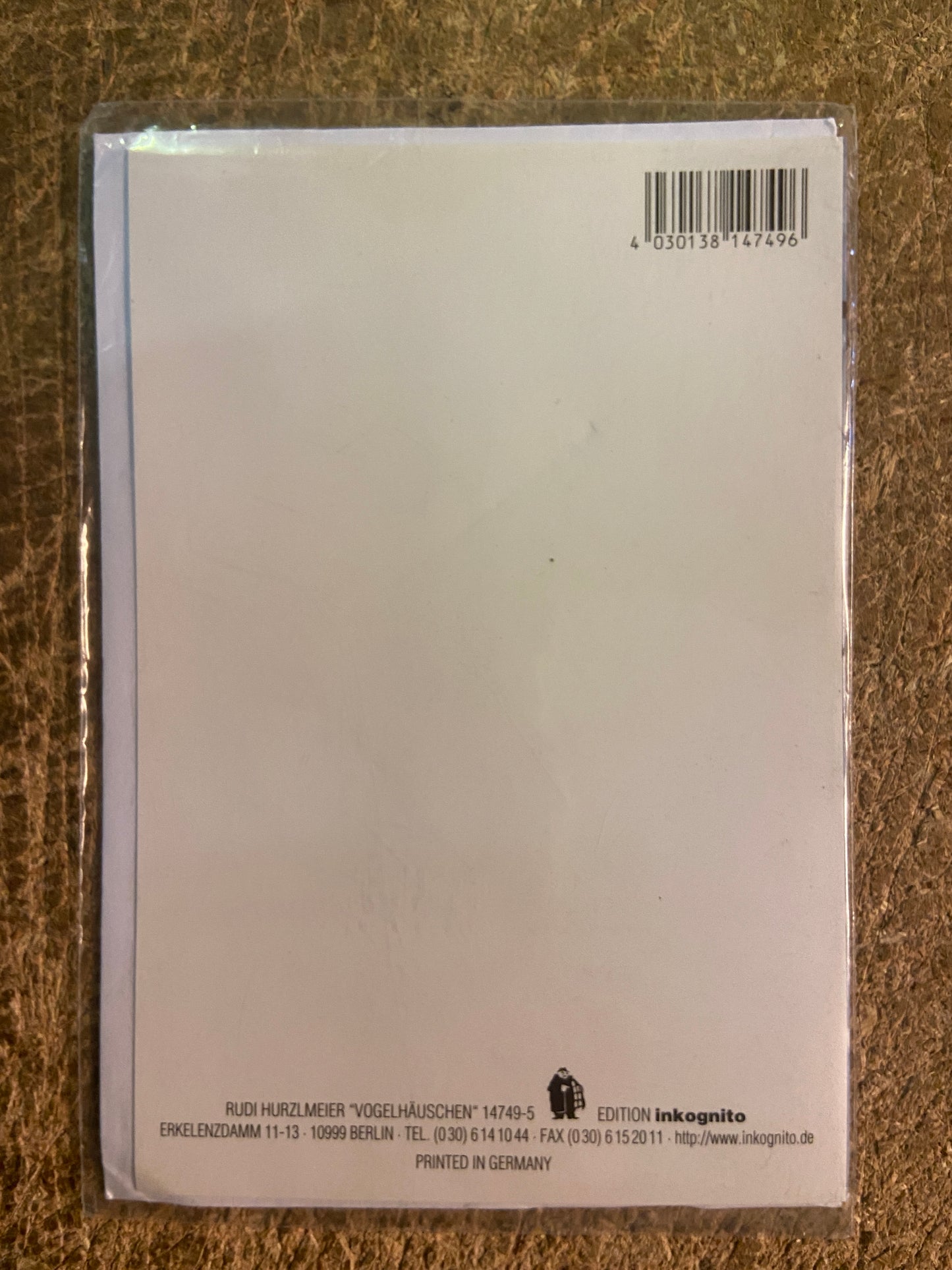Inkognito Greeting Card 14749