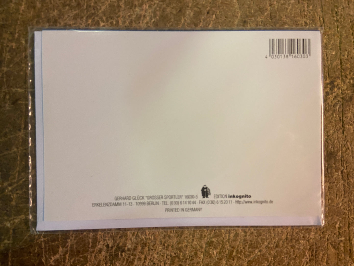 Inkognito Greeting Card 16030