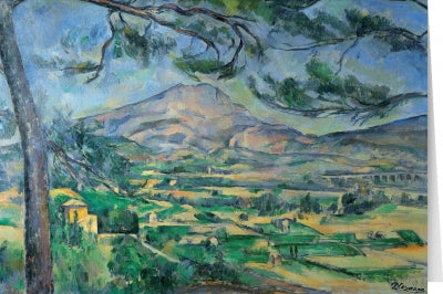 Tushita Card Paul Cezanne - Mont Sainte Victoire (1887)