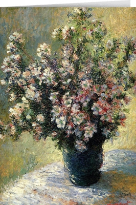 Tushita Card Claude Monet - Bouquet of Mallows (1880)