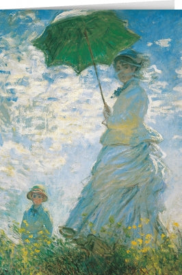 Tushita Card Claude Monet - Woman with a Parasol (1875)