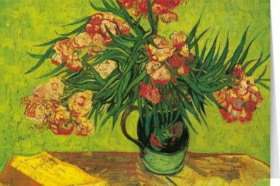 Tushita Card Vincent van Gogh - Vase with oleander and books (1888)