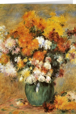 Tushita Card Auguste Renoir - Chrysanthemums (1885)