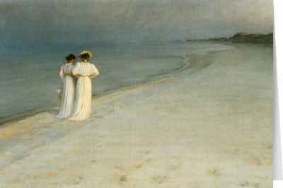 Tushita Card Peter Severin Kr¿yer - Summer Evening on Skagen (1893)