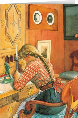 Tushita Card Carl Larsson - Writing Letters (1912)