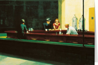 Tushita Card Edward Hopper - Nighthawks (1942)