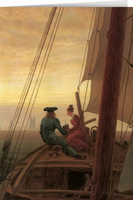 Tushita Card Caspar David Friedrich - On the Sailor (Detail 1818)