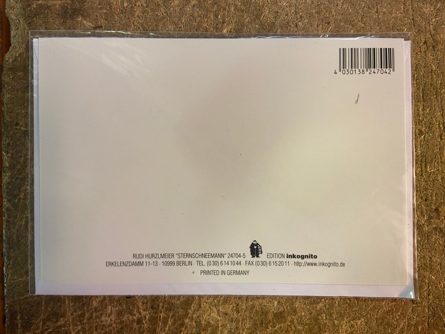 Inkognito Greeting Card 24704