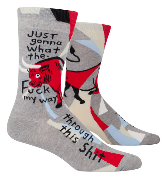 SW1014 WTF My Way Through Men's Socks