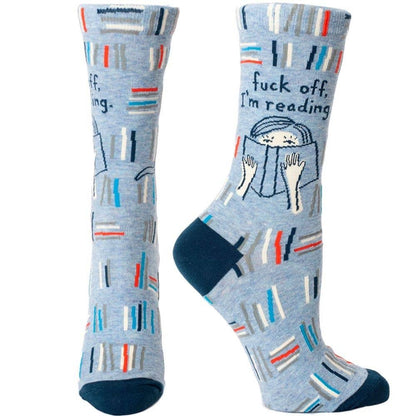 SW485 Fuck Off, I'm Reading Women's Socks