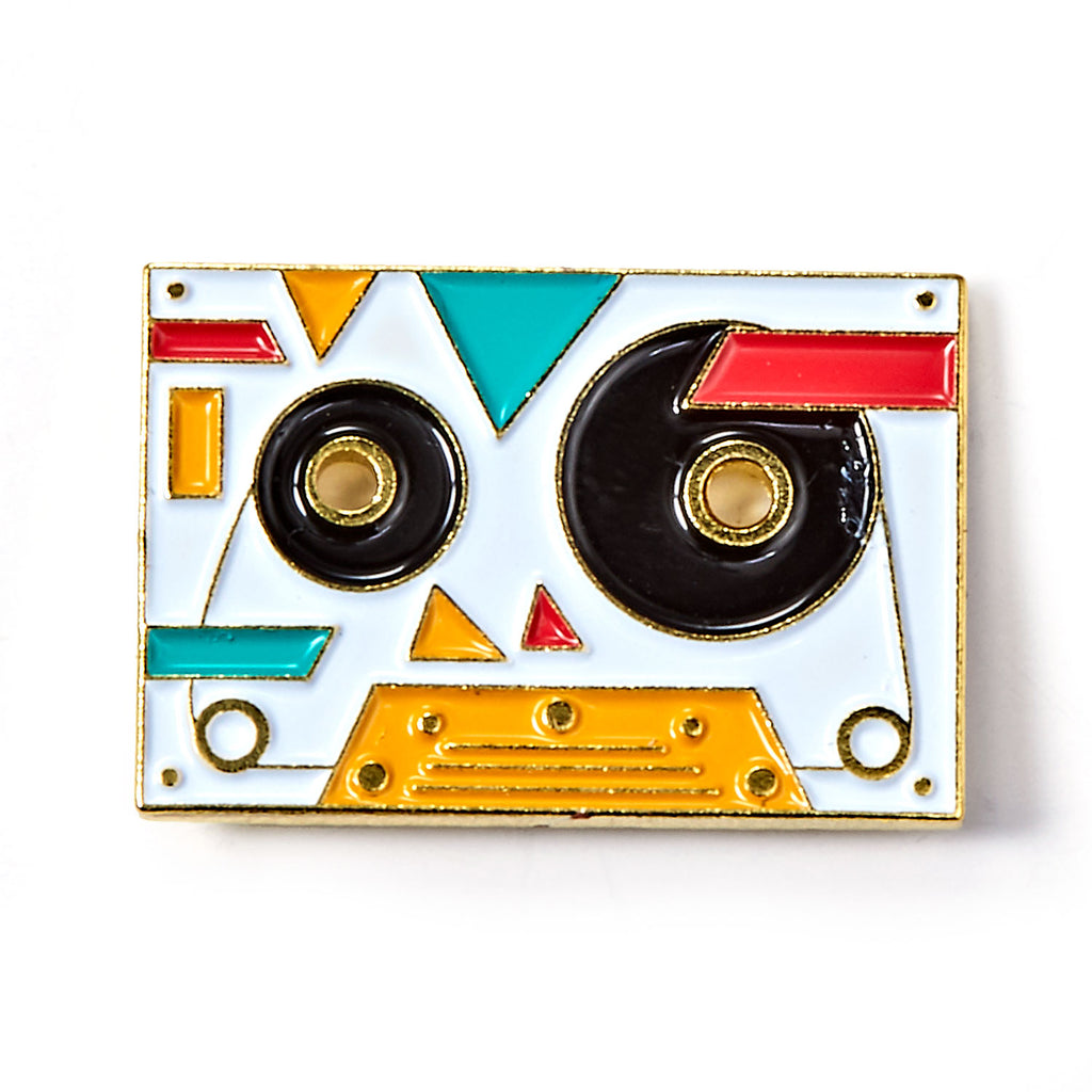 Retro Mix Tape Enamel Pin