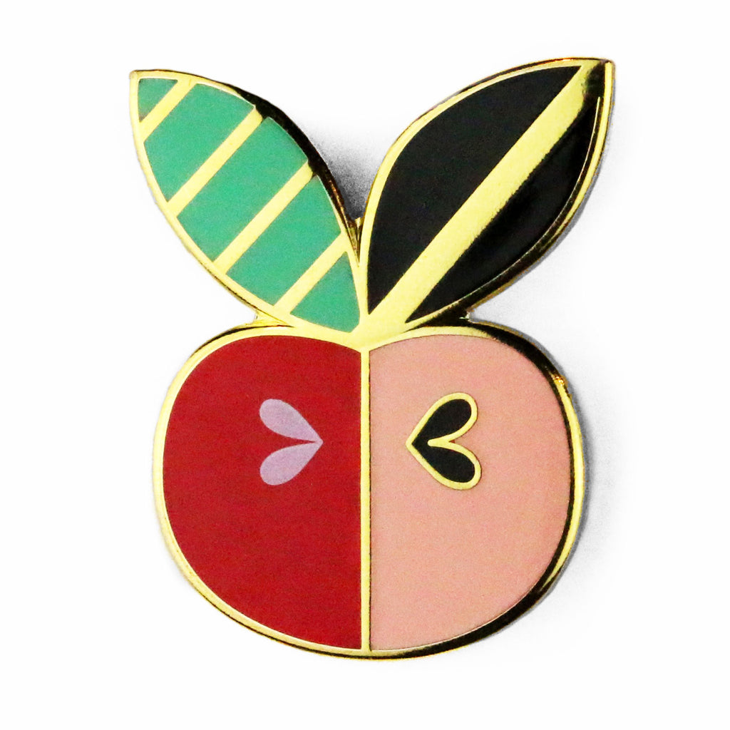 Apple Core Enamel Pin