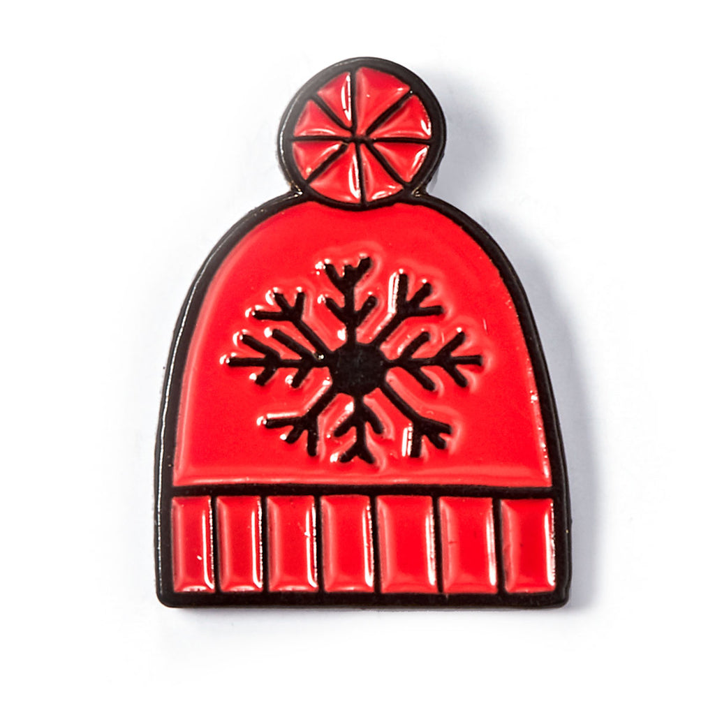 Snow Pin Snow Hat Enamel Pin – Incognito UK