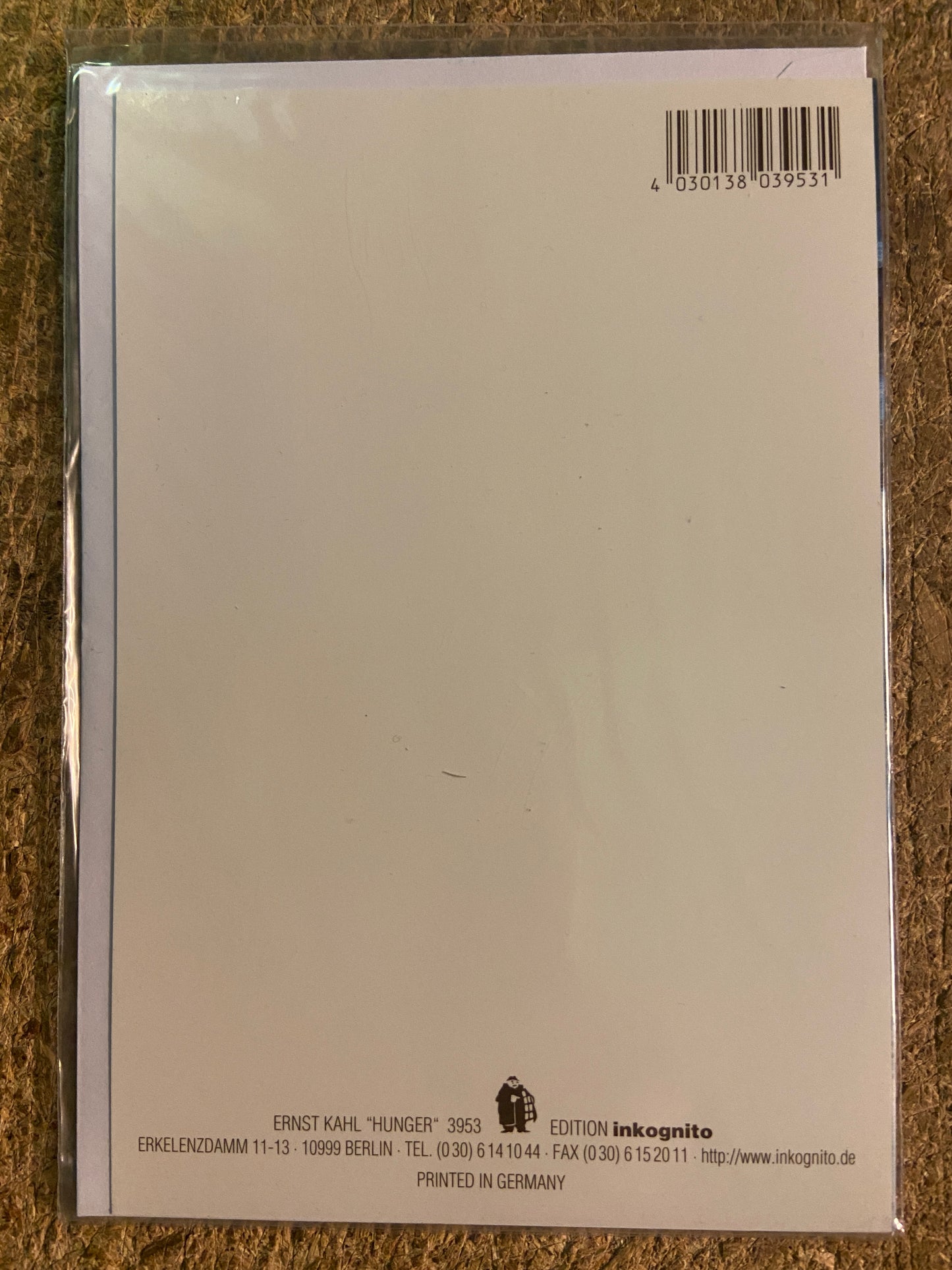 Inkognito Greeting Card 3953