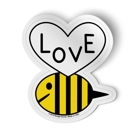 Love Bee Big Sticker