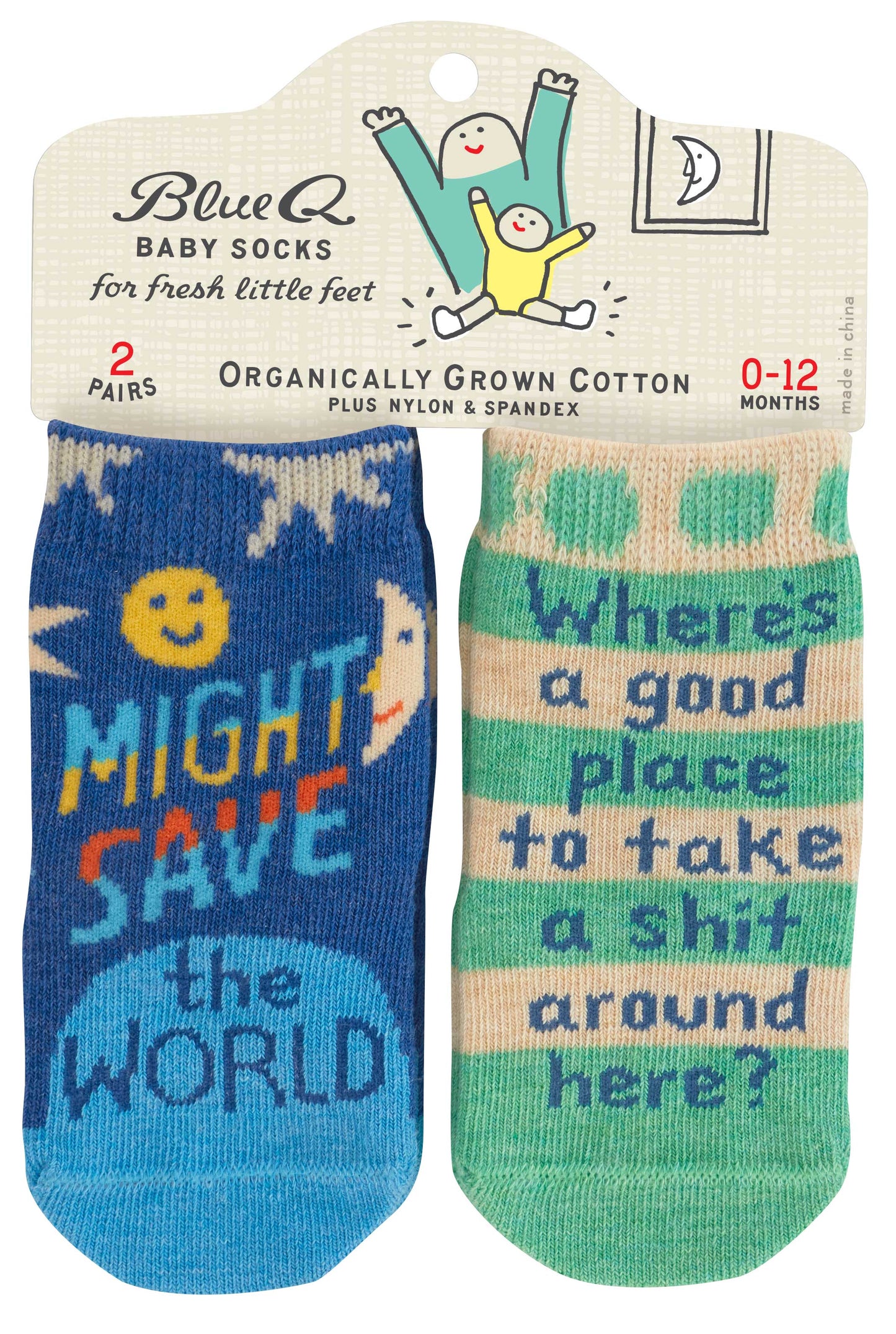 SW220 Save World/Take Shit BabySocks