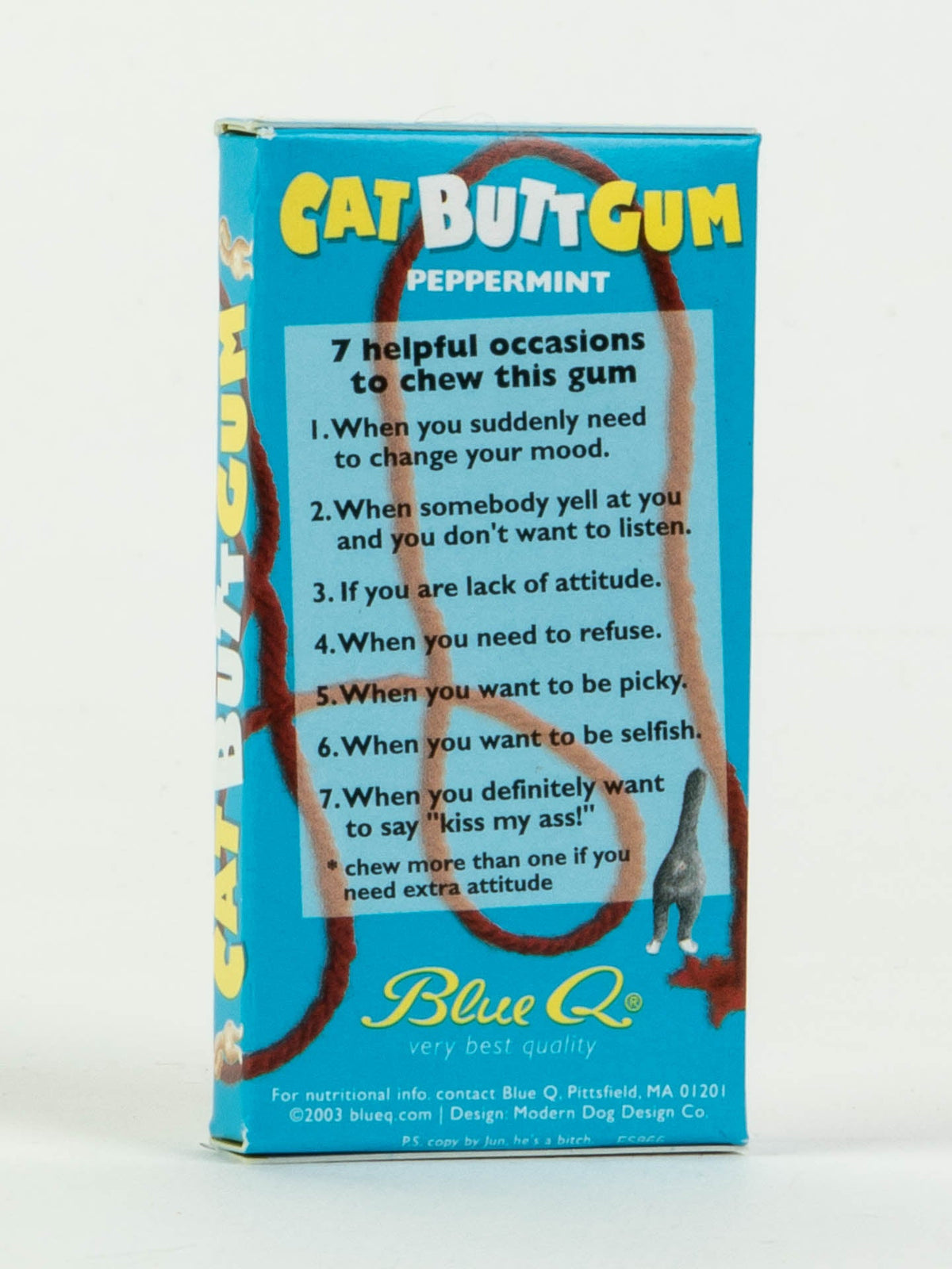 Cat Butts Gum by Blue Q – image 2