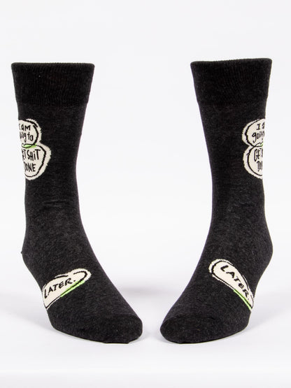 Get Shit Done Later Men's Socks by Blue Q – image 9