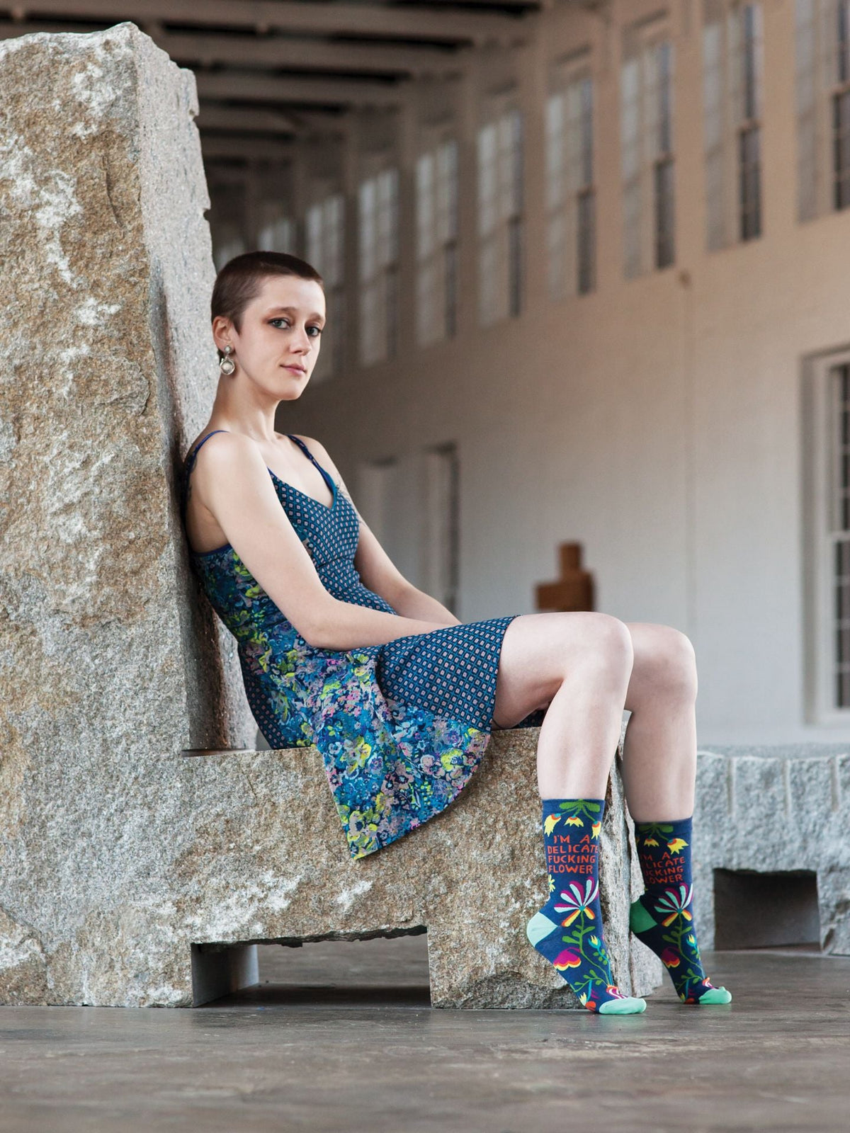 Delicate Fucking Flower Women's Socks by Blue Q – image 11