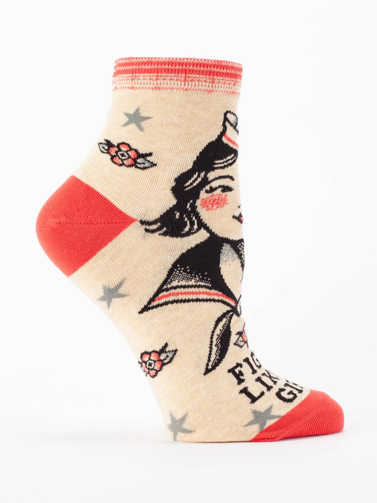 Fight Like A Girl Ankle Socks by Blue Q – image 6