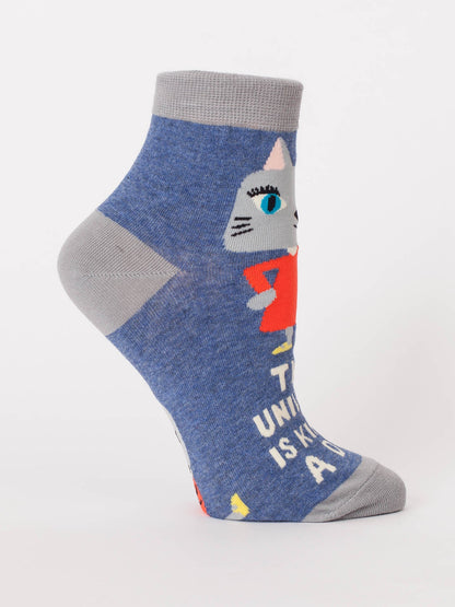 The Universe Is Kind of a Dick Ankle Socks by Blue Q – image 9