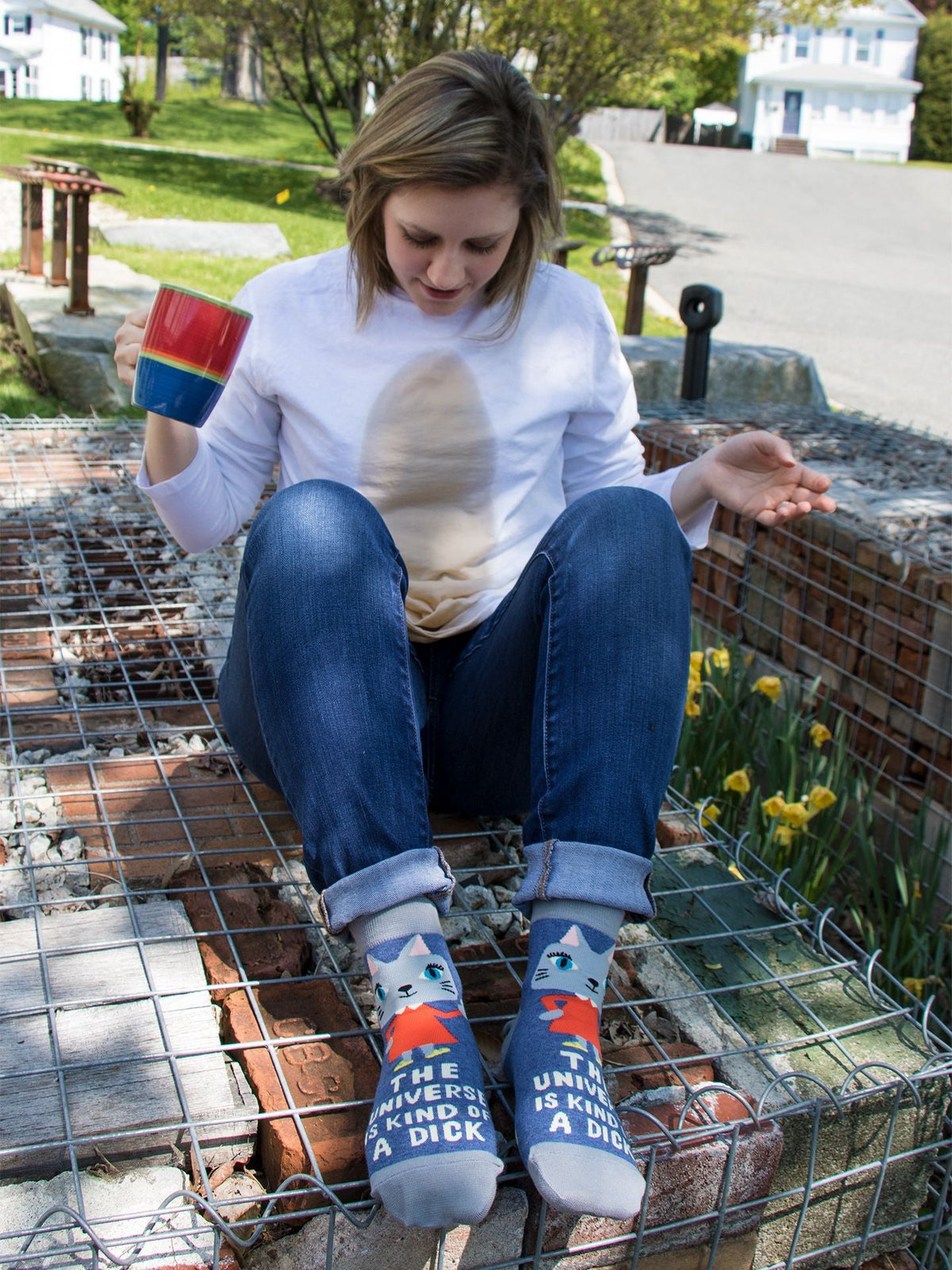 The Universe Is Kind of a Dick Ankle Socks by Blue Q – image 11
