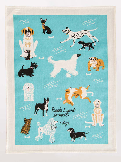 People To Meet: Dogs Dish Towel by Blue Q – image 5