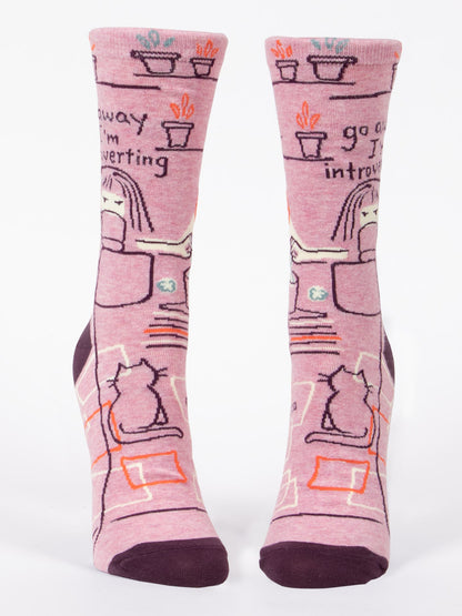 Go Away Introverting Women's Socks by Blue Q – image 12