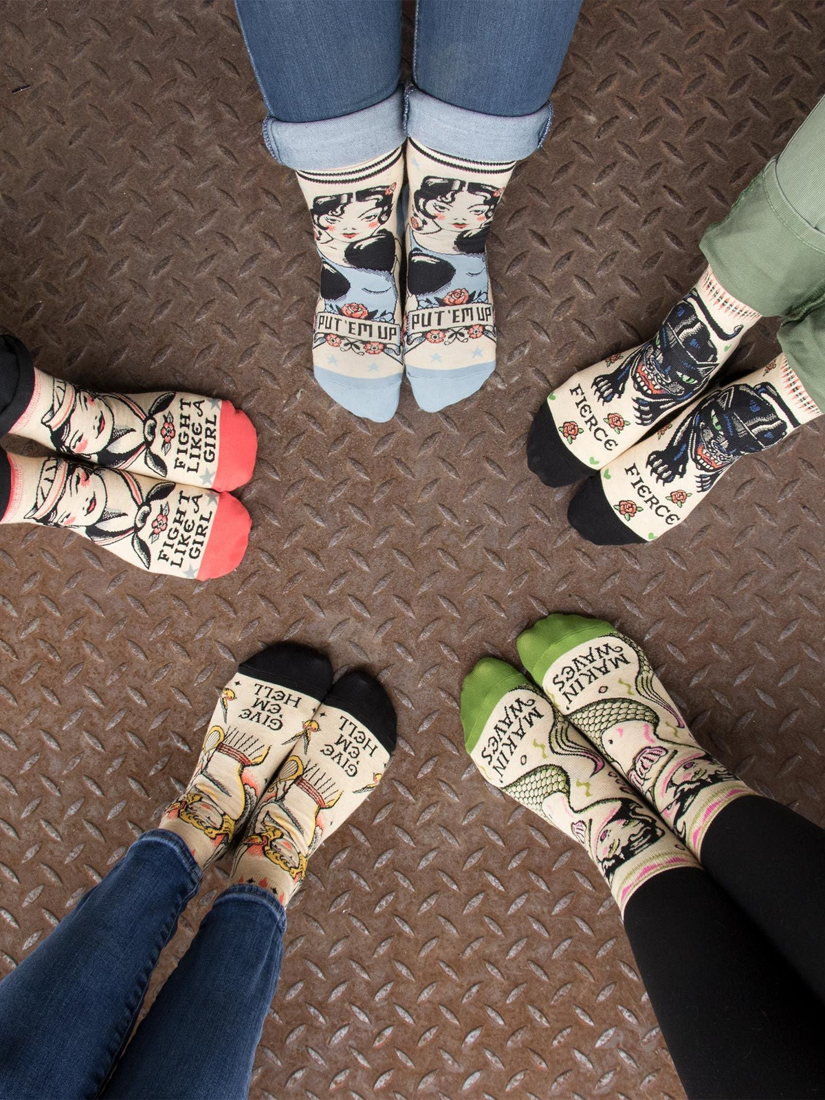 Fight Like A Girl Ankle Socks by Blue Q – image 10